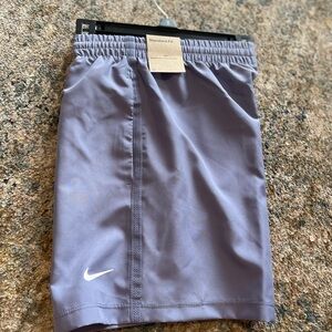 Women’s Nike Purple Performance Shorts with White Swoosh size small